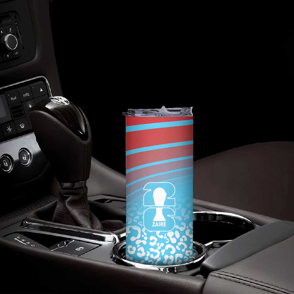 DR Congo WC2026 Custom Guernsey Leopard Inspired Skinny Tumbler