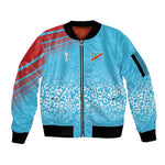 DR Congo WC2026 Custom Guernsey Leopard Inspired Sleeve Zip Bomber Jacket