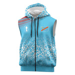 DR Congo WC2026 Custom Guernsey Leopard Inspired Sleeveless Zip Hoodie