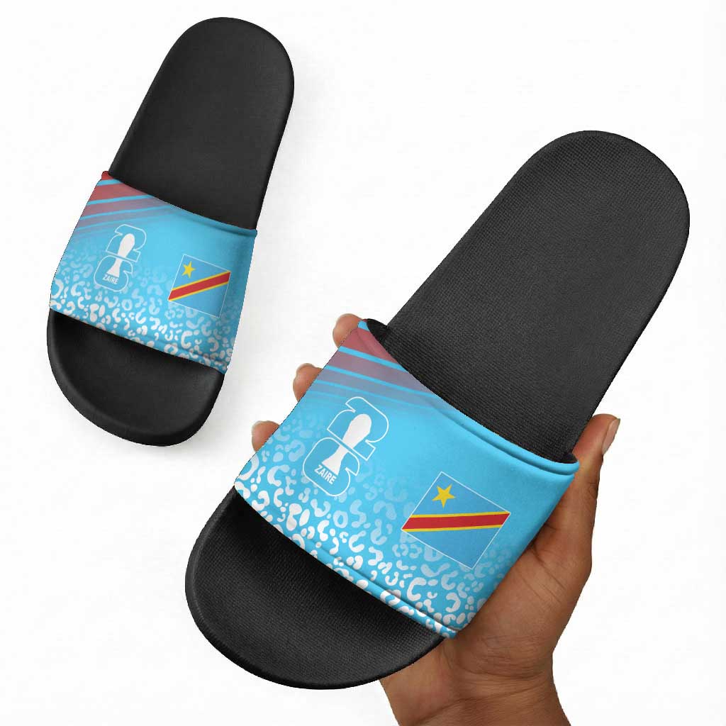 DR Congo WC2026 Guernsey Leopard Inspired Slide Sandals