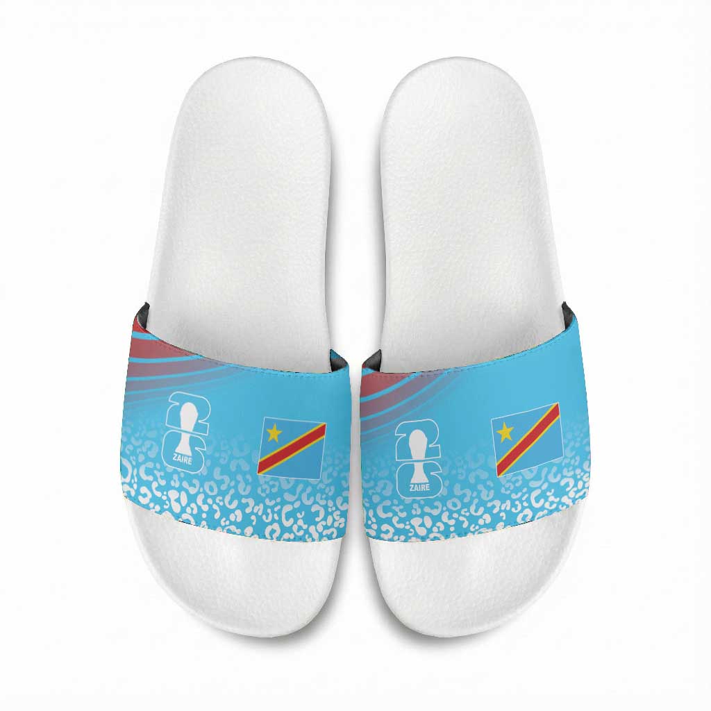 DR Congo WC2026 Guernsey Leopard Inspired Slide Sandals