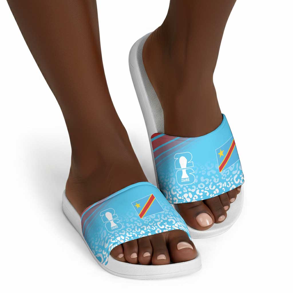 DR Congo WC2026 Guernsey Leopard Inspired Slide Sandals