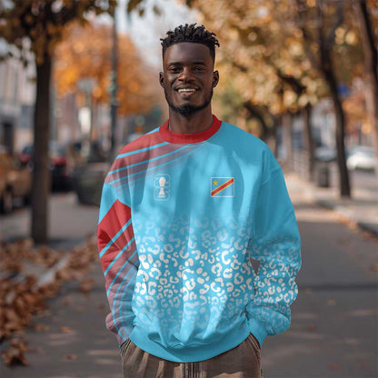 DR Congo WC2026 Custom Guernsey Leopard Inspired Sweatshirt