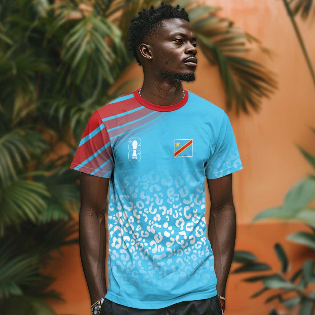 DR Congo WC2026 Custom Guernsey Leopard Inspired T shirt