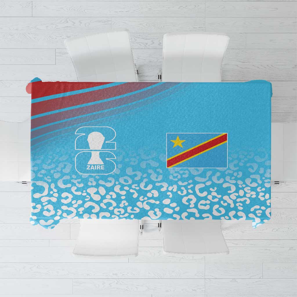 DR Congo WC2026 Guernsey Leopard Inspired Tablecloth