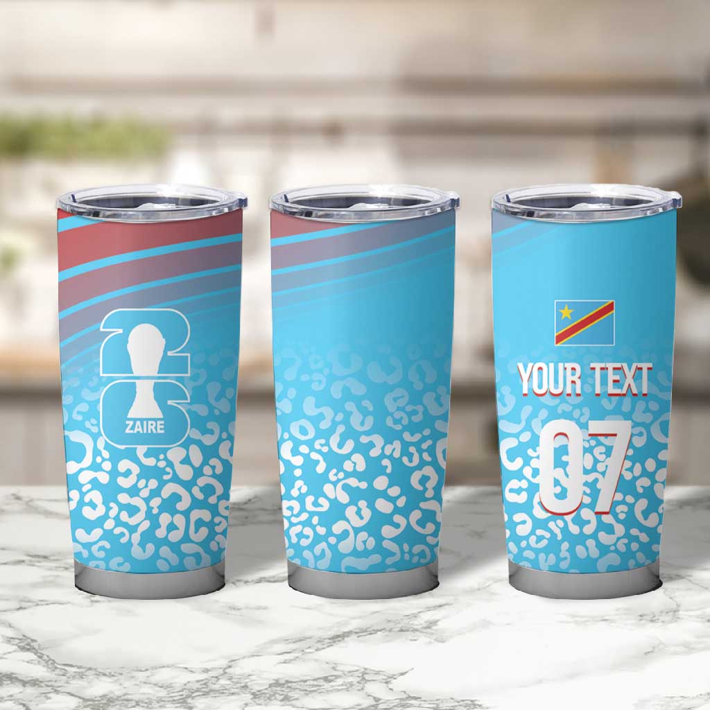 DR Congo WC2026 Custom Guernsey Leopard Inspired Tumbler Cup