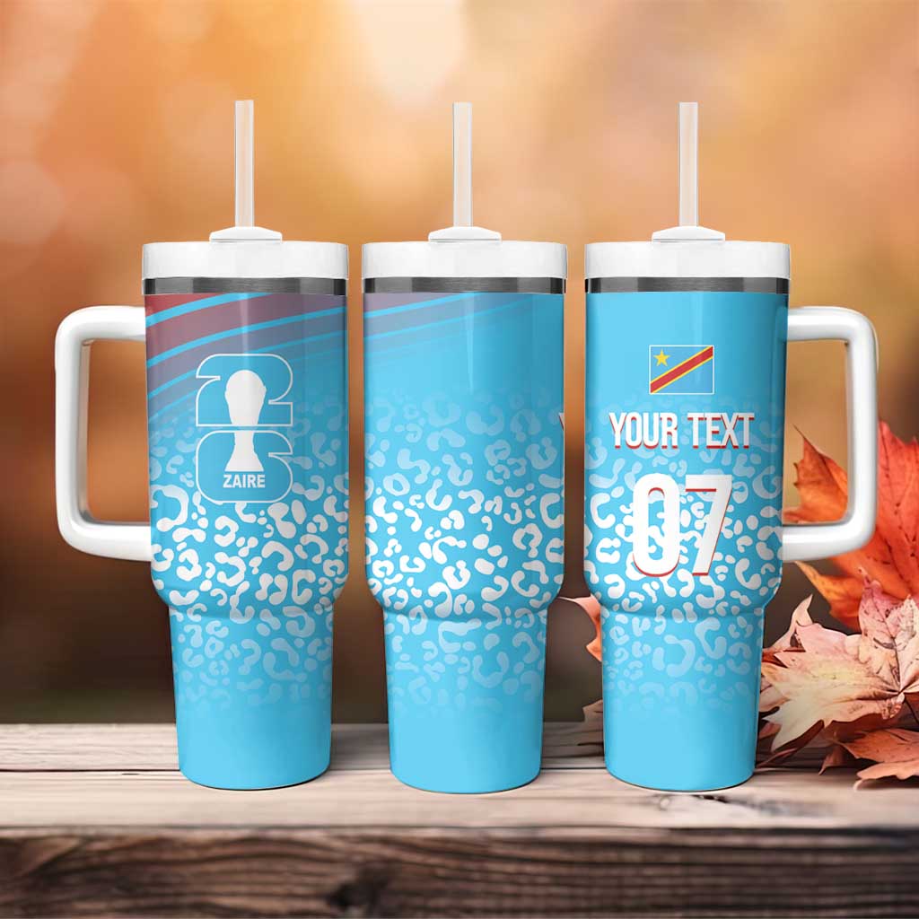 DR Congo WC2026 Custom Guernsey Leopard Inspired Tumbler With Handle