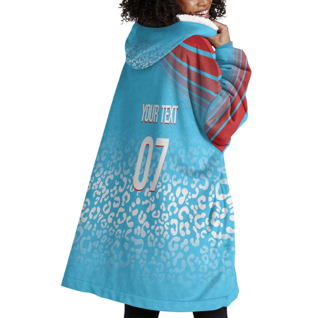 DR Congo WC2026 Custom Guernsey Leopard Inspired Wearable Blanket Hoodie