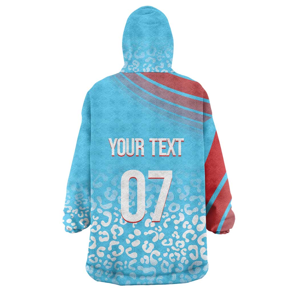 DR Congo WC2026 Custom Guernsey Leopard Inspired Wearable Blanket Hoodie