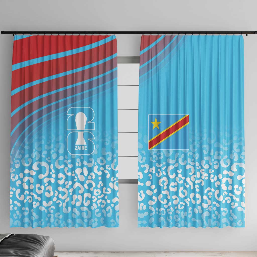 DR Congo WC2026 Guernsey Leopard Inspired Window Curtain