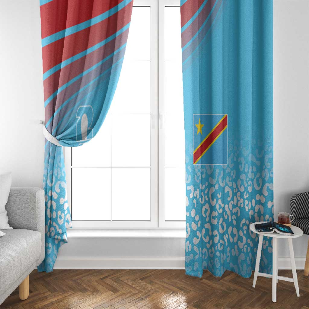 DR Congo WC2026 Guernsey Leopard Inspired Window Curtain