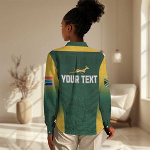 South Africa Rugby Women Casual Shirt Bokke Champions