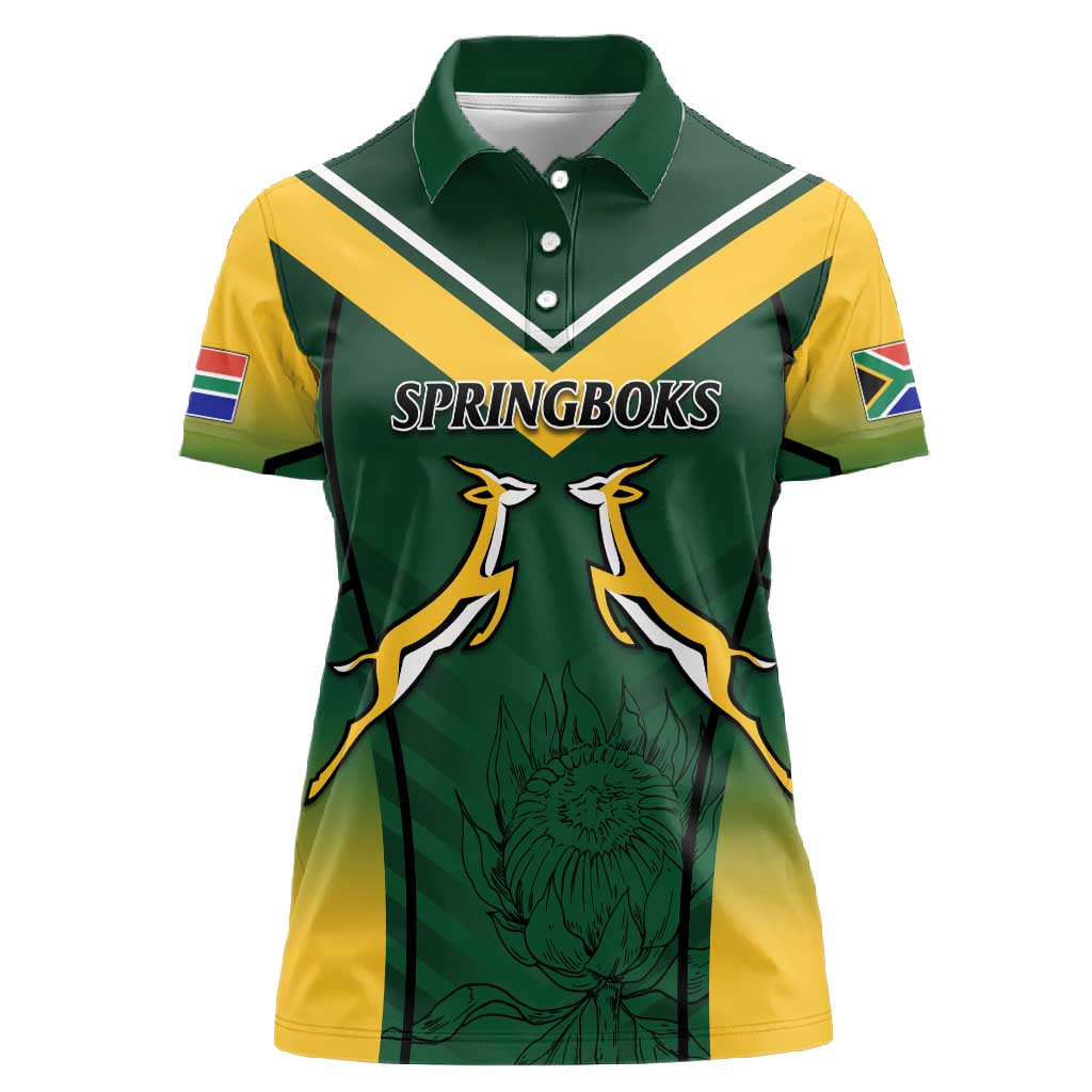 South Africa Rugby Women Polo Shirt Bokke Champions