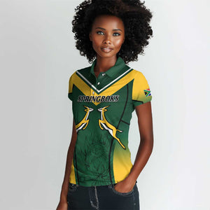 South Africa Rugby Women Polo Shirt Bokke Champions