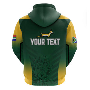 South Africa Rugby Zip Hoodie Bokke Champions