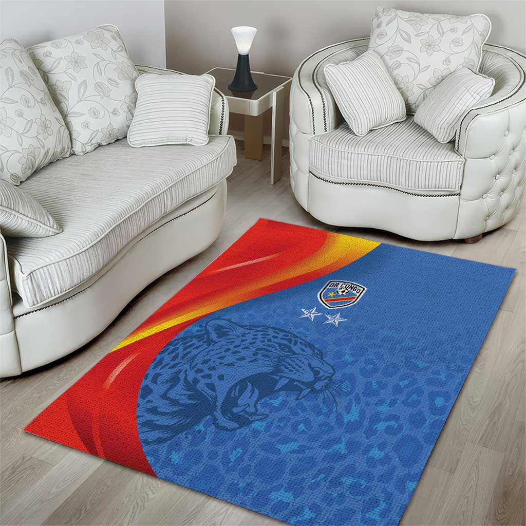 DR Congo Football 2026 Area Rug Les Leopards - Glory Upon Glory - African Pride
