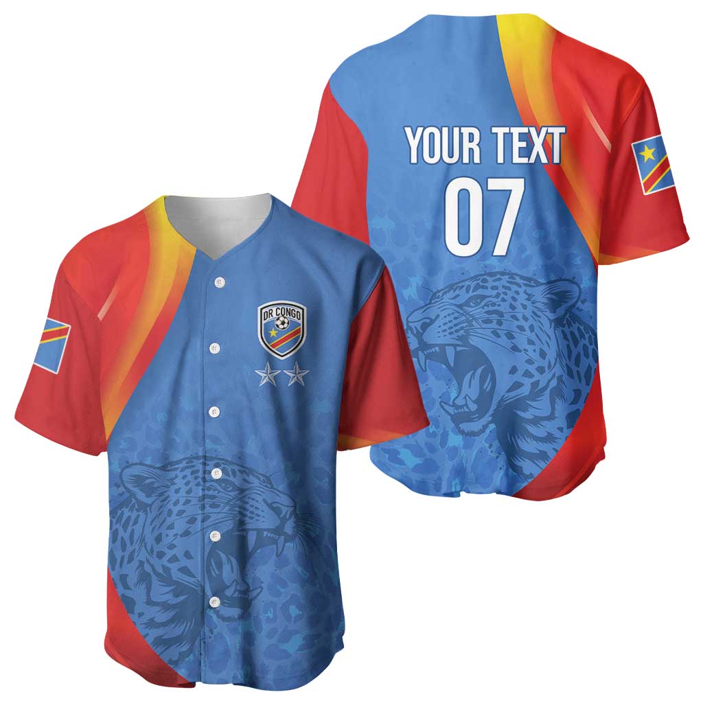 DR Congo Football 2026 Custom Baseball Jersey Les Leopards - Glory Upon Glory LT7
