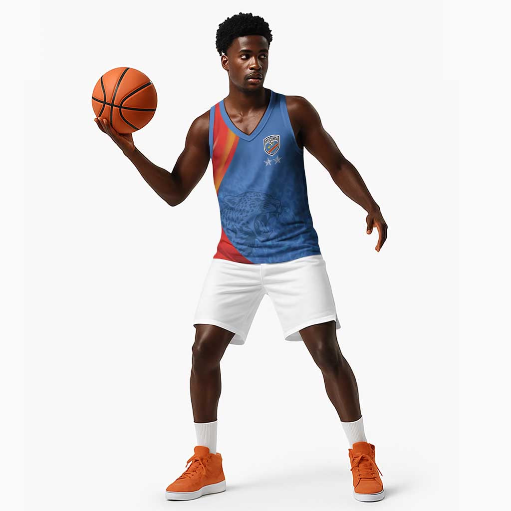 DR Congo Football 2026 Custom Basketball Jersey Les Leopards - Glory Upon Glory - African Pride
