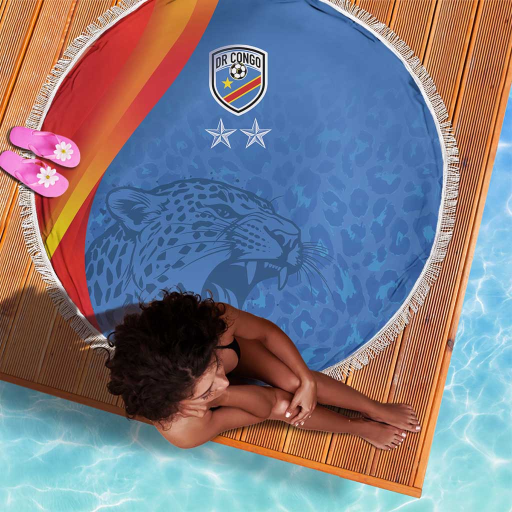 DR Congo Football 2026 Beach Blanket Les Leopards - Glory Upon Glory - African Pride