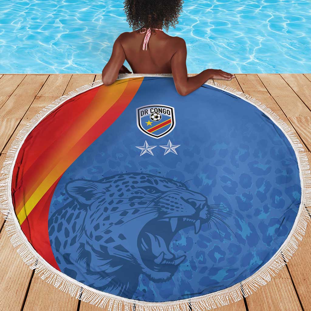 DR Congo Football 2026 Beach Blanket Les Leopards - Glory Upon Glory - African Pride