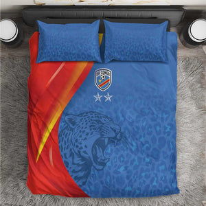 DR Congo Football 2026 Bedding Set Les Leopards - Glory Upon Glory - African Pride