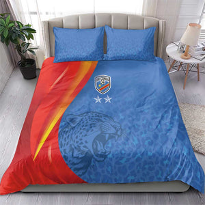 DR Congo Football 2026 Bedding Set Les Leopards - Glory Upon Glory - African Pride