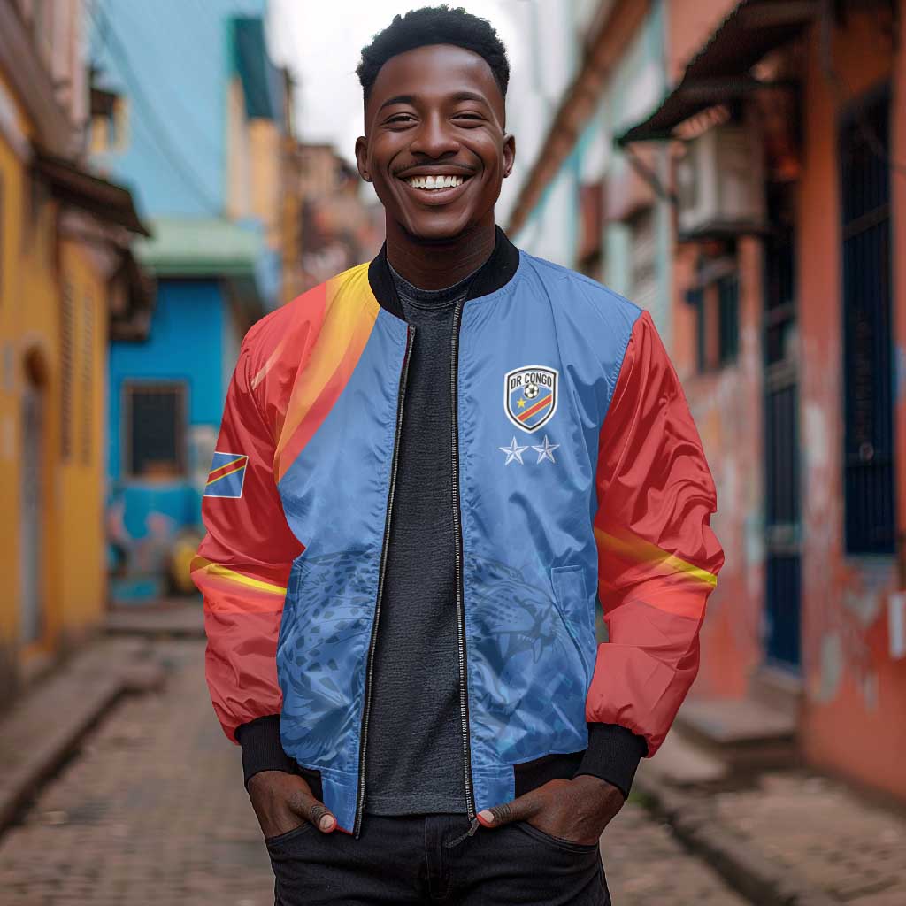 DR Congo Football 2026 Custom Bomber Jacket Les Leopards - Glory Upon Glory - African Pride