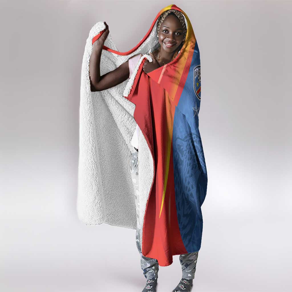 DR Congo Football 2026 Hooded Blanket Les Leopards - Glory Upon Glory - African Pride