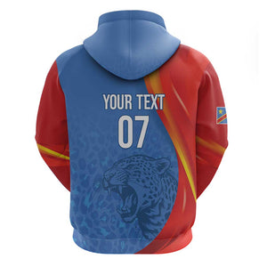 DR Congo Football 2026 Custom Hoodie Les Leopards - Glory Upon Glory - African Pride