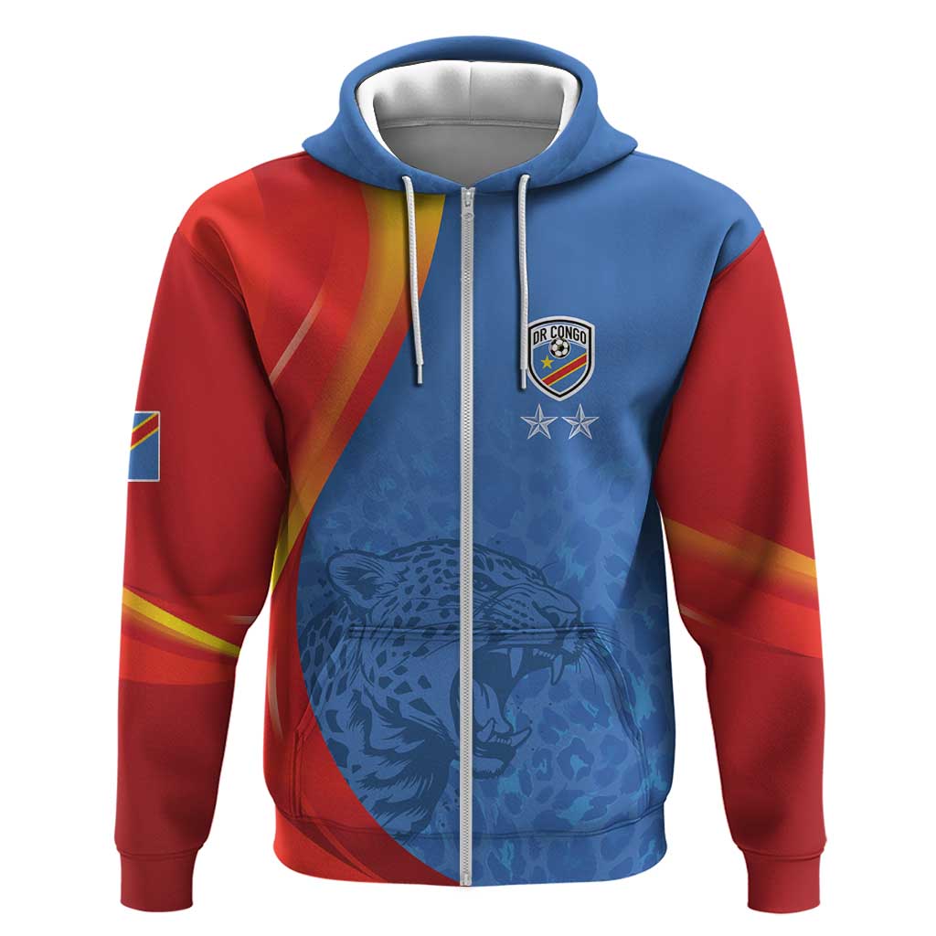 DR Congo Football 2026 Custom Hoodie Les Leopards - Glory Upon Glory - African Pride