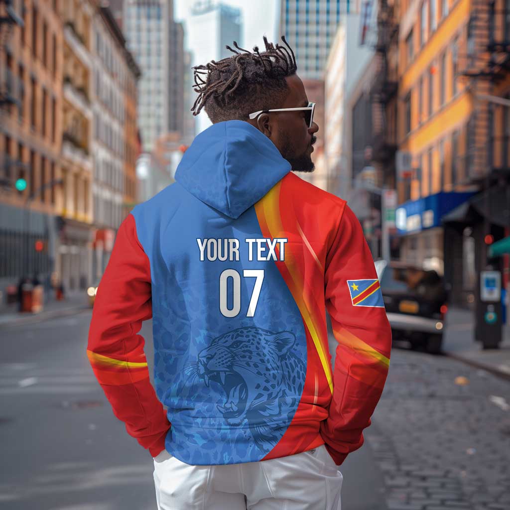 DR Congo Football 2026 Custom Hoodie Les Leopards - Glory Upon Glory - African Pride