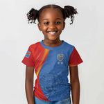 DR Congo Football 2026 Custom Kid T shirt Les Leopards - Glory Upon Glory LT7