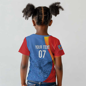 DR Congo Football 2026 Custom Kid T shirt Les Leopards - Glory Upon Glory LT7