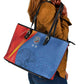 DR Congo Football 2026 Leather Tote Bag Les Leopards - Glory Upon Glory - African Pride