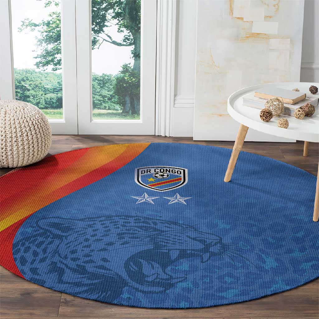 DR Congo Football 2026 Round Carpet Les Leopards - Glory Upon Glory - African Pride