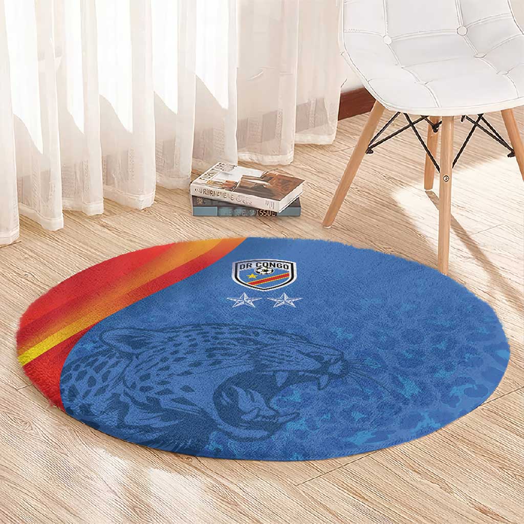 DR Congo Football 2026 Round Carpet Les Leopards - Glory Upon Glory - African Pride