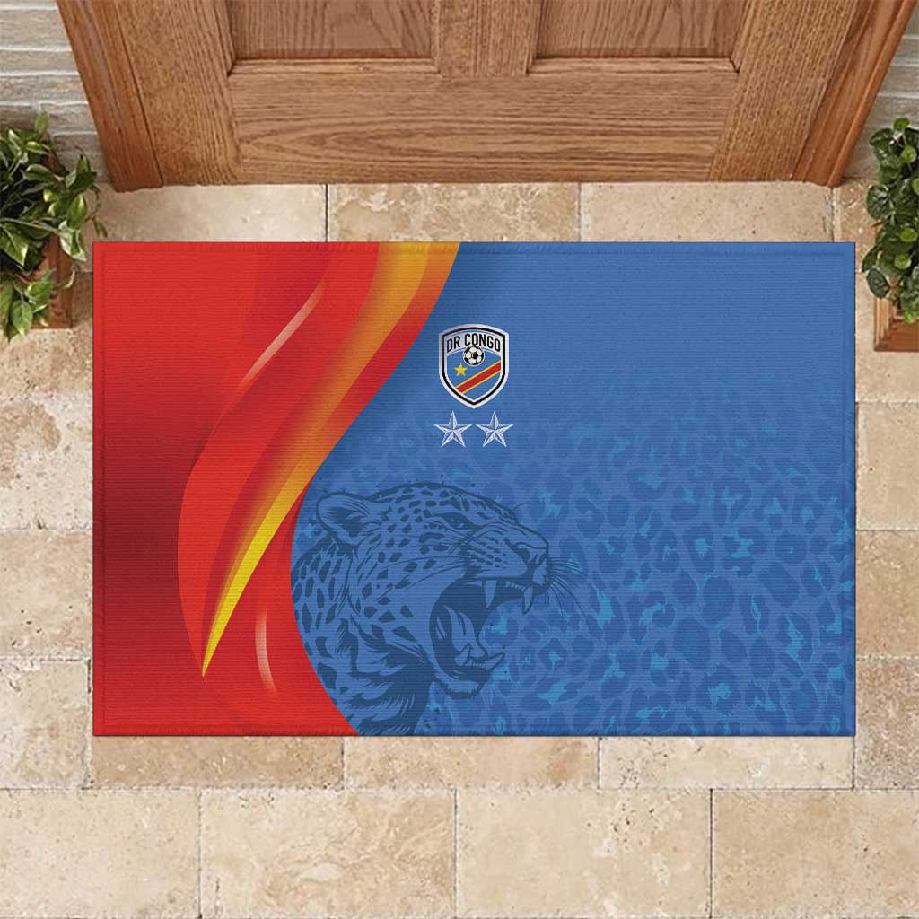 DR Congo Football 2026 Rubber Doormat Les Leopards - Glory Upon Glory - African Pride