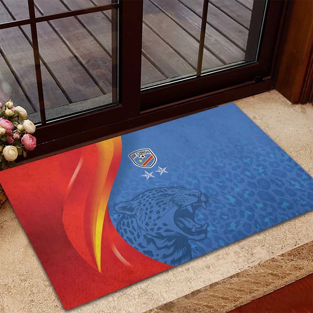DR Congo Football 2026 Rubber Doormat Les Leopards - Glory Upon Glory - African Pride