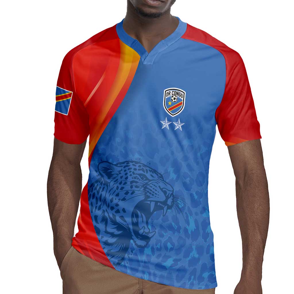 DR Congo Football 2026 Custom Rugby Jersey Les Leopards - Glory Upon Glory LT7