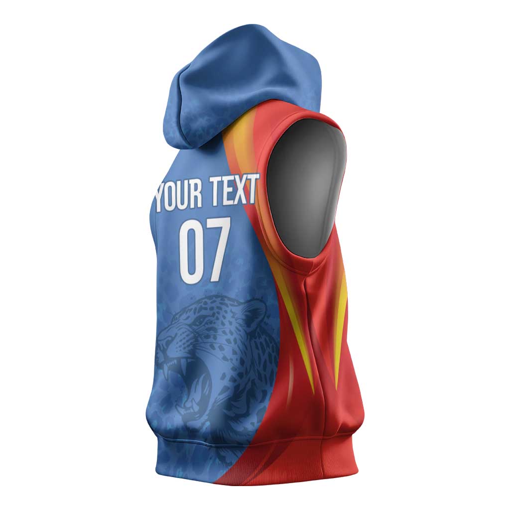 DR Congo Football 2026 Custom Sleeveless Hoodie Les Leopards - Glory Upon Glory - African Pride