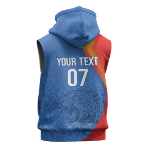 DR Congo Football 2026 Custom Sleeveless Zip Hoodie Les Leopards - Glory Upon Glory - African Pride