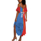 DR Congo Football 2026 Custom Summer Maxi Dress Les Leopards - Glory Upon Glory LT7