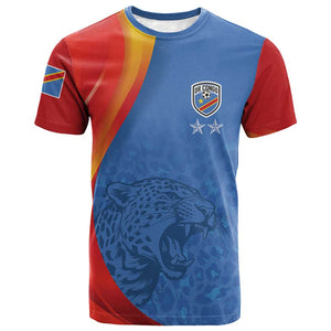 DR Congo Football 2026 Custom T shirt Les Leopards - Glory Upon Glory LT7