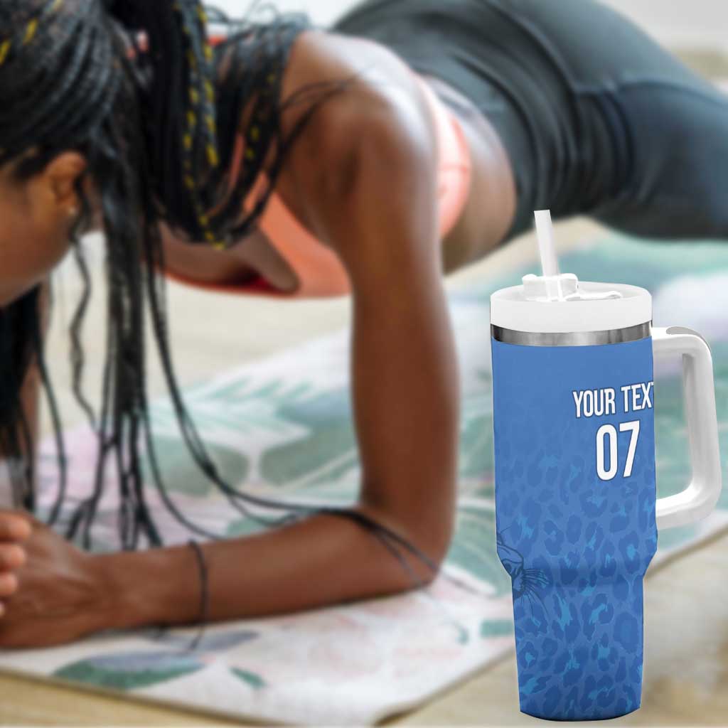 DR Congo Football 2026 Custom Tumbler With Handle Les Leopards - Glory Upon Glory - African Pride