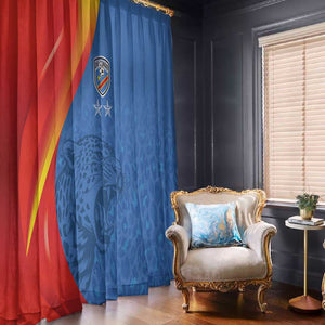 DR Congo Football 2026 Window Curtain Les Leopards - Glory Upon Glory - African Pride