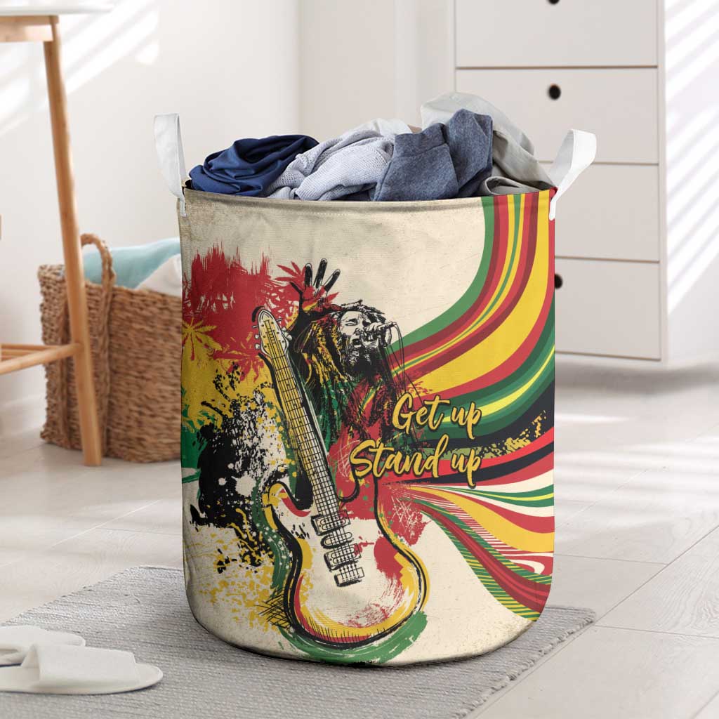 Reggae Soul B.Marley Grungy Laundry Basket Get Up Stand Up - African Pride