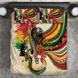 Reggae Soul B.Marley Grungy Bedding Set Get Up Stand Up - African Pride