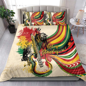 Reggae Soul B.Marley Grungy Bedding Set Get Up Stand Up - African Pride