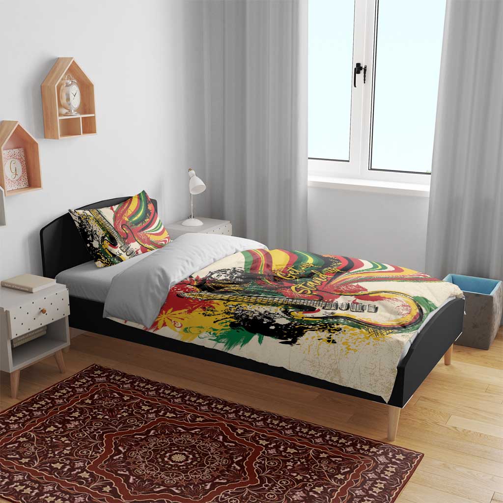 Reggae Soul B.Marley Grungy Bedding Set Get Up Stand Up - African Pride