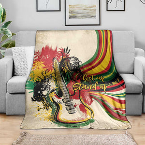 Reggae Soul B.Marley Grungy Blanket Get Up Stand Up - African Pride